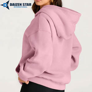 Sudadera con Capucha Casual Ecológica para Mujer DAIZEN STAR, Color Sólido, 100% Algodón, Felpa, Secado Rápido, Transpirable, Bordado 3D - Product Image 2