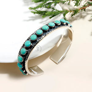 NaturalArizona Bella Durmiente turquesa hecho a mano al por mayor mejor precio joyería 925 brazalete de piedras preciosas de plata esterlina sólida - Product Image 2
