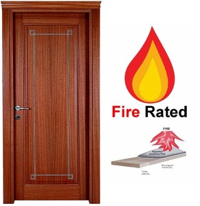 Porte en bois ignifugée 30 minutes avec joint intumescent et cadre renforcé en acier, fabriquée en Turquie - Product Image 3