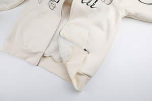 Sudadera con capucha informal para hombre 100% algodón suave estampado Digital patrón bordado cremallera completa forrado personalizado al por mayor - Product Image 4