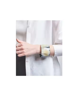 กำไลข้อมือเครื่องประดับทำจากวัสดุฮอร์นสำหรับชิ้นแบบไม่มีลวดลายที่เรียบง่ายด้วยงานฝีมือรูปพระจันทร์เสี้ยว - Product Image 3