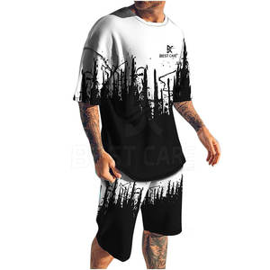 ชุดออกกำลังกายแบบลำลองสำหรับผู้ชายชุดออกกำลังกายและชุดออกกำลังกายกางเกงขาสั้นระบายอากาศได้ดีสำหรับฤดูร้อน - Product Image 3