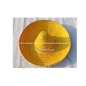 Beau chapeau de paille mexicain du Vietnam Chapeau de paille traditionnel fait pour les festivals et les loisirs en plein air - Product Image 6
