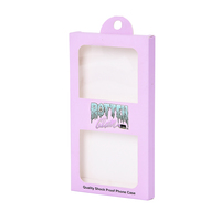 Boîte d'emballage pour téléphone portable en papier couché avec fenêtre transparente en PVC pour boîtes de téléphone portable recyclables