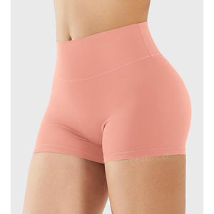 Shorts Deportivos Sin Costuras para Yoga y Gimnasio, Cintura Alta, Levanta Glúteos, Mezcla de Poliéster y Spandex, Cómodos - Product Image 2