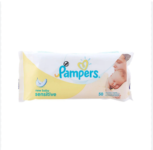 Lingettes pour bébé biodégradables Pampers Sensitive, paquet de 16, 1344 tissus organiques avec bambou non parfumé pour le soin et le nettoyage de la peau - Product Image 5
