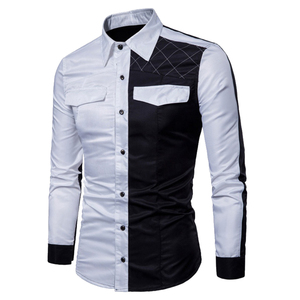 Chemise habillée décontractée pour homme, 100 % coton, respirante, tricotée, unie, de qualité supérieure, à manches longues, boutonnée, pour l'été - Product Image 1
