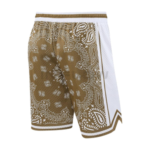 Logotipo de sublimación para hombres, transpirable, atlético, gimnasio, secado rápido, 100% poliéster, 5 pulgadas, ropa activa, pantalones cortos de malla personalizados, transpirables - Product Image 5