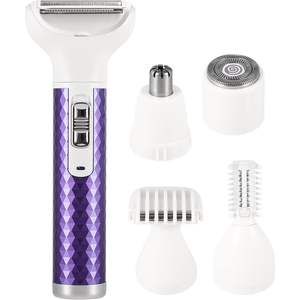 Afeitadora Eléctrica Inalámbrica Recargable para Mujer, Depiladora Indolora en Húmedo/Seco, Cuchilla Única, IPX7, para Cara, Cuerpo y Área del Bikini, para RV - Product Image 2