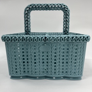 Panier en plastique polyvalent de grande taille à 4 compartiments avec poignée robuste OEM/ODM Vente en gros en vrac pour la cuisine - Product Image 1
