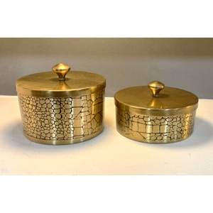 Customized Brass <b>Storage</b> <b>Box</b> for Toffee and Food Durable <b>Material</b> with Premium Finish - Product Image 1