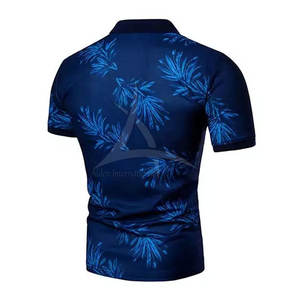 T-shirts pour hommes écologiques et respirants en tissu polyester/coton doux, couleurs et logo personnalisés, dernier design, faible MOQ - Product Image 3