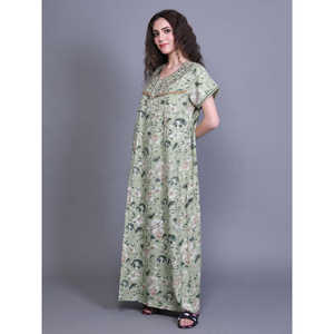 Bata de Baño Casual para Mujer 100% Algodón con Bolsillo Lateral, Estampada, para Invierno, con Cintura Elástica, Material Suave y Sostenible, ODM - Product Image 5