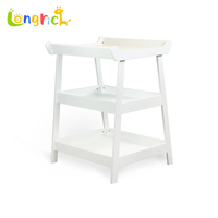 Commode multifonction en bois massif, style moderne, table à langer sécurisée pour nouveau-né, chambre et salle de bain, allaitement bébé
