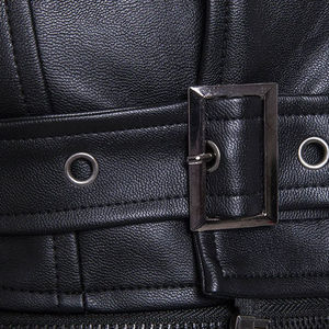 Chaqueta de Invierno 2025 para Hombre, de Cuero Genuino de Alta Calidad, con Cuello Alto, Estilo Urbano - Product Image 6