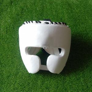 100% cuero Original de calidad superior logotipo personalizado protector de cabeza de boxeo diseño personalizado y color ganador protector de cabeza de boxeo profesional - Product Image 4