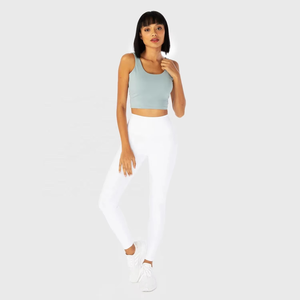 Vente en gros de vêtements de sport athlétiques personnalisés sexy fitness cropped top débardeur d'entraînement pour femmes - Product Image 5