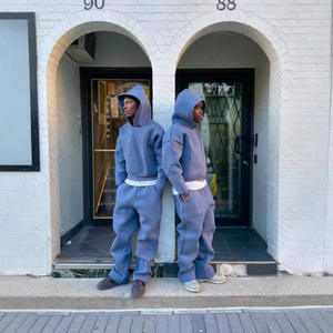 Sudadera con capucha recortada pesada con logotipo personalizado para hombre, sudaderas con capucha cuadradas de gran tamaño y sudaderas con capucha sin cuerdas - Product Image 4