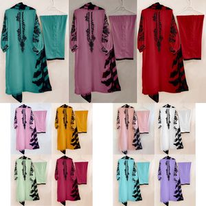 Vêtements ethniques indiens Vêtements Ensemble trois pièces Vêtements pour femmes Kurtis indiens imprimés avec pantalon Palazzo Matériel de haute qualité - Product Image 2