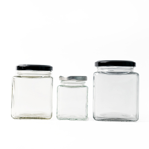 195ml 240ml thủy tinh vuông lọ mật ong 500ml thủy tinh dưa chua lọ kín thực phẩm lưu trữ nhà bếp container thực phẩm Chai Thủy Tinh sản phẩm - Product Image 2