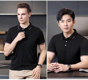 Polo uni col personnalisé Polo t-shirt pour hommes femmes enfants imprimé personnalisé 220 gsm Oem tissu personnalisé polo t-shirts - Product Image 6