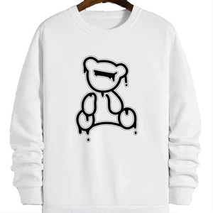 Último diseño al por mayor personalizado poliéster/algodón liso teñido otoño pantalla impresa secado rápido antibacteriano sudadera térmica - Product Image 1