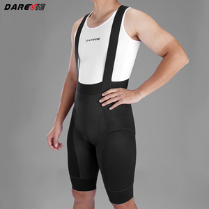 <span class=keywords><strong>Pantaloni</strong></span> da ciclismo Darevie imbottiti premium a vita alta con tasca posteriore, pantaloncini da ciclismo a compressione da uomo - Product Image 2