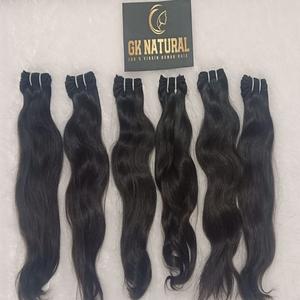 Paquetes alineados con cutículas Cabello humano natural Templo sin procesar Color natural Mujeres negras Extensiones de cabello humano baratas - Product Image 5