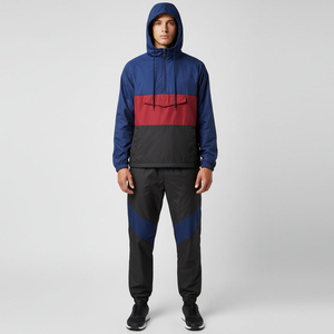 Conjunto Deportivo Informal con Capucha y Logotipo Personalizado OEM para Hombre, 100% Algodón, Chaqueta Cortavientos Cargo, Chándal de Invierno - Product Image 2