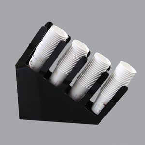 Vente en gros, présentoir pour tasses à thé en acrylique transparent personnalisé, compartiments amovibles, design moderne de luxe hautement poli, acrylique DPP - Product Image 1