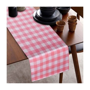Tailor Made Handmade Floral <b>Table</b> <b>Runner</b> Digital Logo Designs 100% Cotton Embroidered Blue Border Latest Design Wedding <b>Runner</b> - Product Image 5