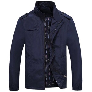 Blouson bomber zippé à col montant pour homme, style streetwear décontracté pour adultes, avec logo sur le devant, idéal pour l'automne - Product Image 5