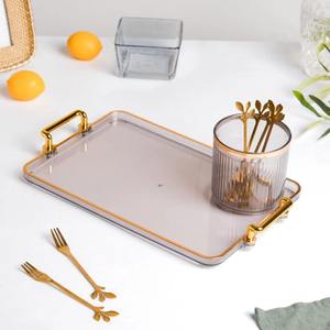 2025 fabrication plateaux de service avec poignées en métal ensemble de plateaux de Offre Spéciale servant un plateau de service de café décoratif - Product Image 2