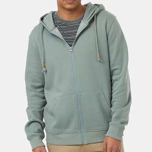 Fleece Full Zip Hoodie for Men Cotton Cotton Mens Hooded Jacket Custom Sweatshirts With Hooded Zip up Sweatshirt - Product Image 1