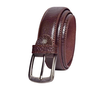 Ceinture texturée pour homme, marron, qualité supérieure, durable, réglable, élégante, confortable, à porter tous les jours, accessoire moderne de qualité supérieure - Product Image 5