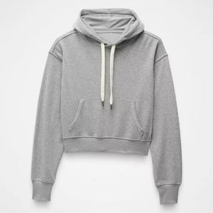 High Street Service femmes haut court à capuche tenue décontractée recadrée vêtements d'extérieur à la mode sweat à capuche pour femme - Product Image 5