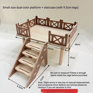 <span class=keywords><strong>Casa</strong></span> <span class=keywords><strong>para</strong></span> Hámster <span class=keywords><strong>de</strong></span> Madera Maciza Ecológica y Popular con Ensamblaje DIY - Product Image 6