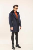 Manteau pour homme en cuir véritable respirant de qualité supérieure, rembourré de coton épais, en laine et polyester, Valeriano Romano, hiver automne