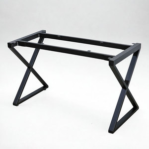 XConcept - Patas de Mesa de Acero Ensambladas de 120x60cm, Conectores y Soportes para Estantes, Modelo HCXC002 - Product Image 1