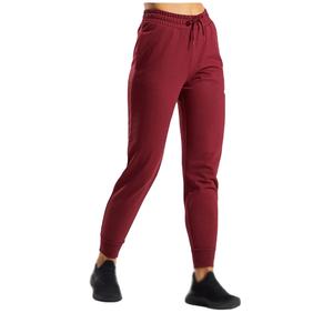Joggers de fitness pour femmes jambe large devant plat polyester/coton mélangé pantalon de sport imperméable écologique - Product Image 4