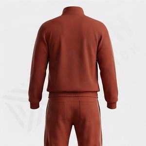 ชุดวอร์มโพลีเอสเตอร์แบบต่อผ้า แจ็คเก็ตกันลมแบบซิป กางเกงจ็อกเกอร์ ชุดกีฬาไนลอนสำหรับผู้ชาย  ชุดวอร์มแบบสปอร์ตสีตามสั่ง - Product Image 2