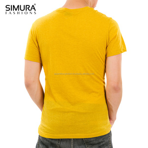 T-shirt en coton à épaules tombantes, col rond, manches courtes, élégant, grande taille, écologique et respirant pour hommes, exporté du Bangladesh - Product Image 2