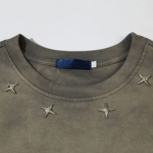 Utilisation en extérieur Couleur unie Hommes en détresse T-Shirt surdimensionné Respirant Meilleur Design Hommes en détresse T-Shirt surdimensionné Respirant - Product Image 4