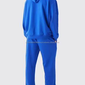 ชุดเซ็ตแทรคสูทผ้าฟลีซมีฮู้ดสไตล์ลำลองสำหรับฤดูหนาว ไซส์พลัส รับผลิตตามสั่งพร้อมปักโลโก้  ขายส่ง - Product Image 4