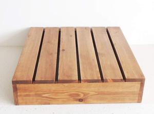 Handmade <b>Square</b> Wooden Cake Stand for Serving Cupcakes & Desserts Wedding Decorations Cake <b>Tool</b> - Product Image 5