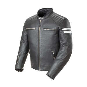 Blouson de moto unisexe en cuir style vintage coupe-vent toutes saisons, couleurs et logo personnalisables, fournisseur en gros 2026 - Product Image 5
