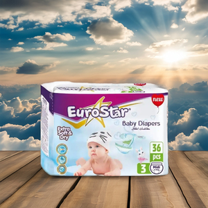 Eurostar OEM ผ้าอ้อมเด็กผ้าคอตตอนนิ่มระบายอากาศได้ดียางรัดเอวยางยืดซับน้ำได้ดีปรับแต่งได้ดูแลเด็ก - Product Image 5