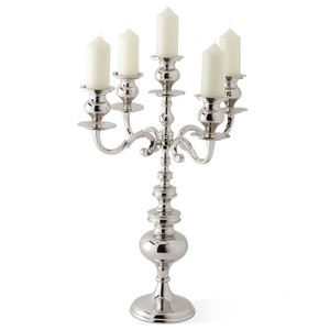 Bougeoir candélabre en métal finition antique Design moderne écologique de haute qualité pour les mariages directement en Inde pour Noël - Product Image 5