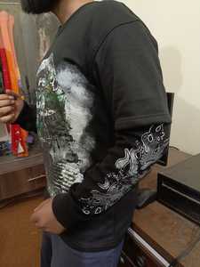 เสื้อยืดแขนยาวพิมพ์ลายกราฟิกแนววินเทจสำหรับผู้ชายเสื้อแนวสตรีททุกคนแบบปรับแต่งได้สำหรับผู้ชาย - Product Image 6