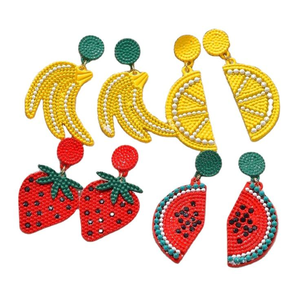 Pendientes de Girasol Bordados a Mano con Cuentas, con Estilo Personalizado y Acabado de Alta Calidad - Product Image 1